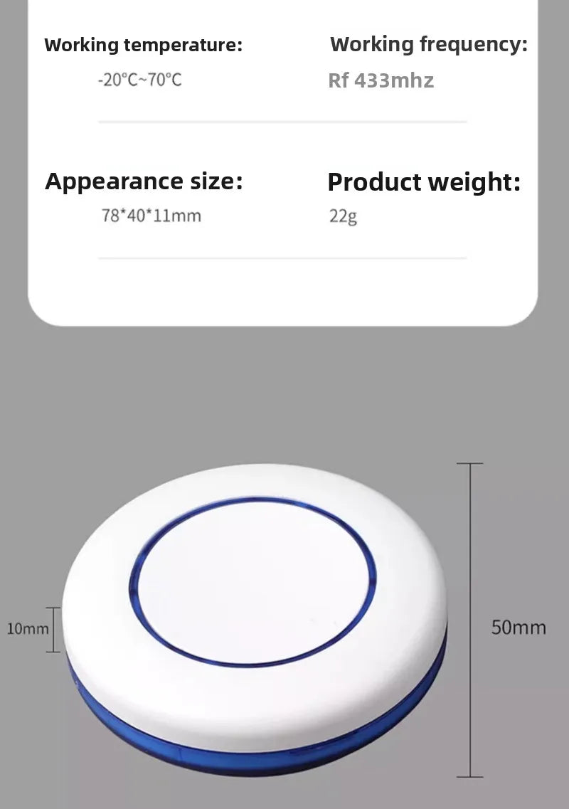 Smart Wireless Light Switch Remote Control for Bedroom/Lazy People, Auto On/Off, Smart Home Device