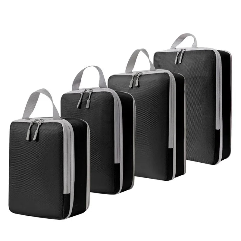 Portable Travel Compression Packing Cubes Bag Suitcase Clothes Handbag Travel Bag drawers for clothes folding bag hand big bags