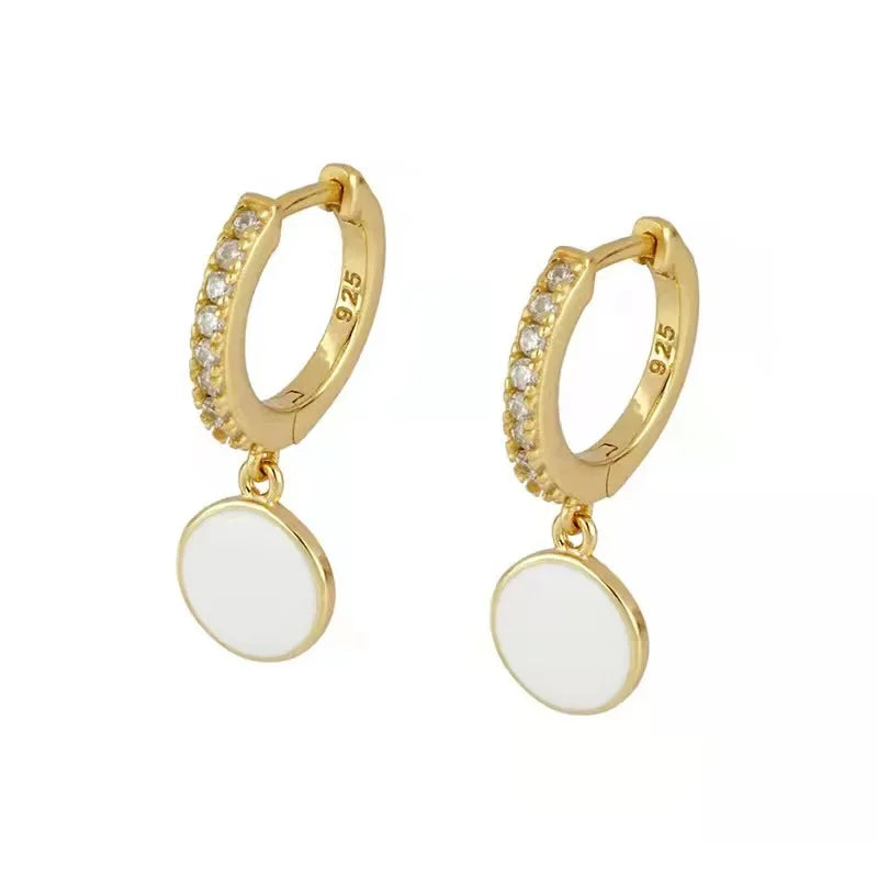 Enamel Earrings Colorful  Chili & Coin Pendant Drop Ear Ring Piercing Pendientes Punk Party Jewelry Modern Women's Earrings 2025