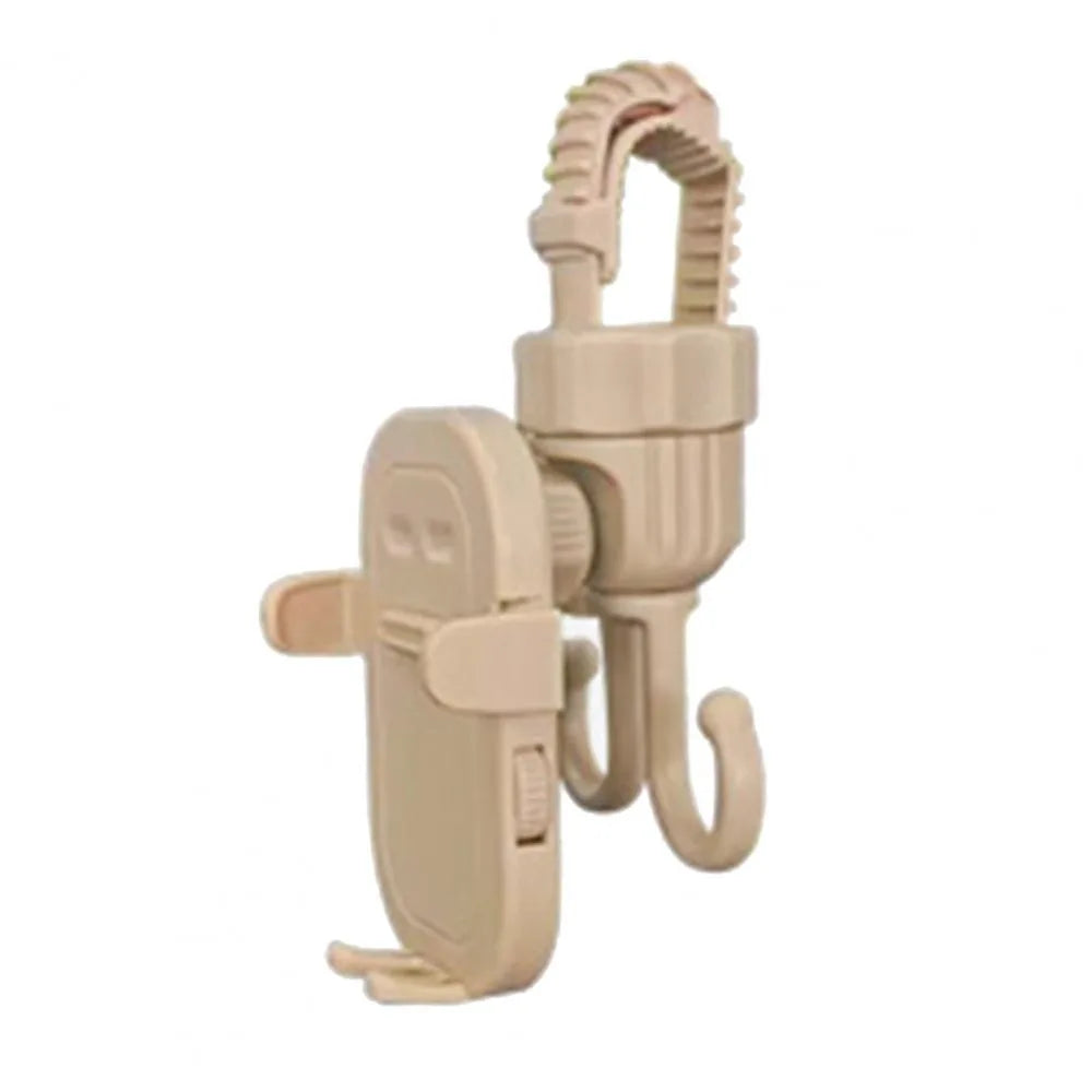 2 in 1 Baby Stroller Hooks Rotatable Creative Stroller Phone Holder Stable Detachable Bicycle Hanging Double Hook Universal