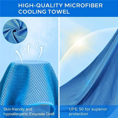 Cooling Hoodie Towel Sweat Absorption Extra Soft Sun Protection Quick Drying Sweat Towel Neck Wrap Sports Supplies