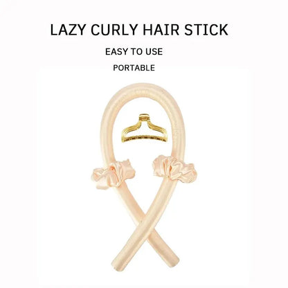 Simple Curling Stick Portable Household Sleep Curling Foam Wave Curler Lazy Person No Heat Curling Hairdressing Tool Set