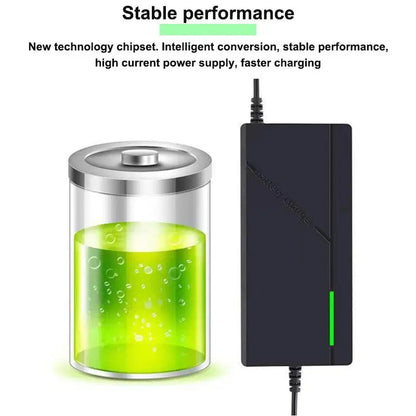36V 48V 60V 72V Charger 2A 5A Lithium Battery Pack 42 54.6 67.2 84V 10 13 16 20S Smart Intelligent Fast Charging Charger EU Plug