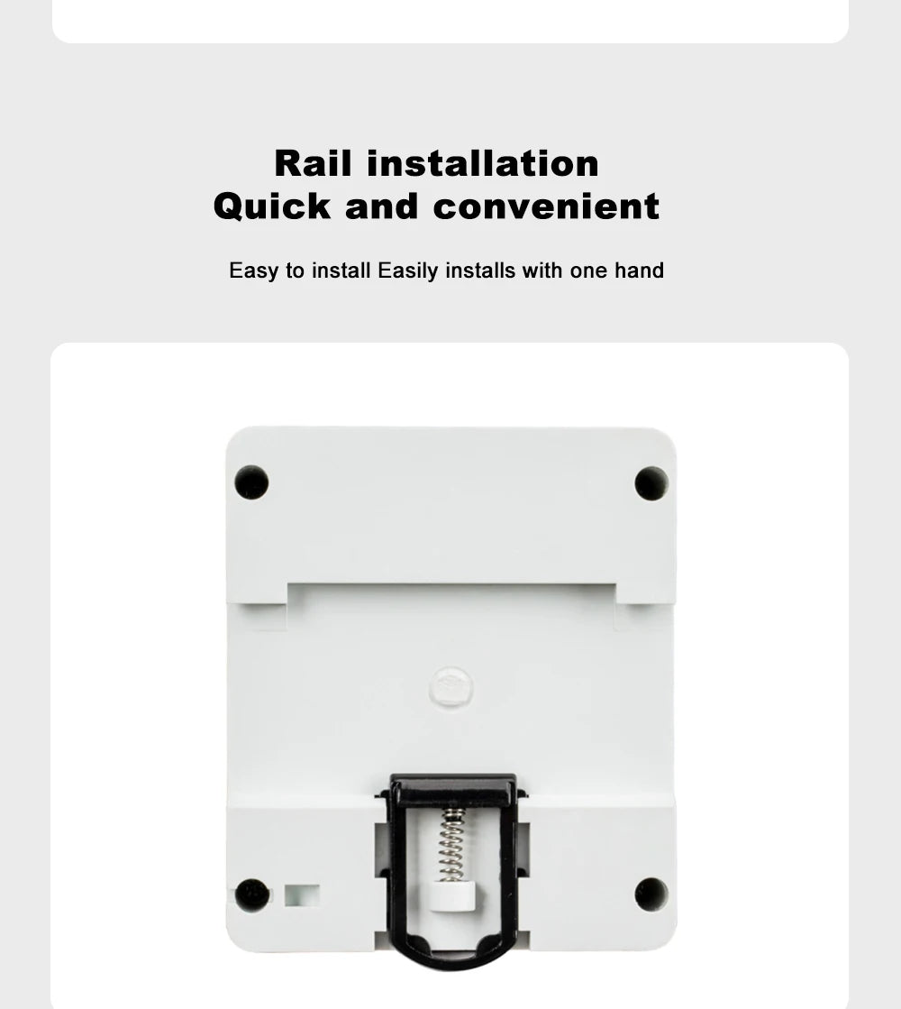 Smart Life Energy Monitoring 100A Tuya WiFi 3-Phase Meter with Bi-Directional Auto-Reclosing Relay
