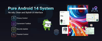 Latest  Large Screen 14 Inch Tablet Pc Android 14 tablet 16+512GB Phone Call BT 5G WiFi Pad For Educational/Sheet music/Kitchen