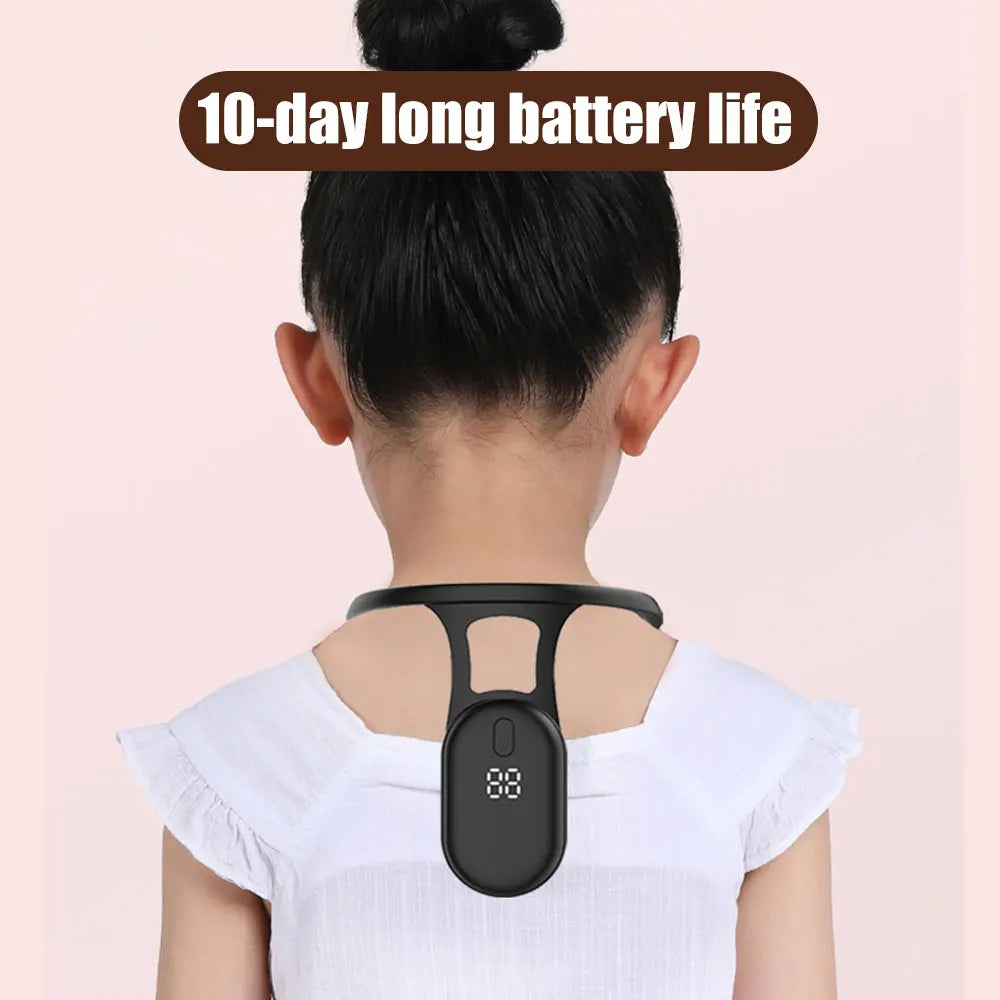 Smart Posture Corrector Vibration Posture Training Reminder Sensor Back Posture Neck Hump Correction Brace for Adult Kids