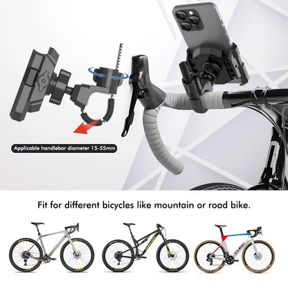 2025 New Universal Cell Phone Clamp for Stroller Phone Holder Shopping Cart Phone Holder Golf Cart Phone Holder Bike Phone Mount