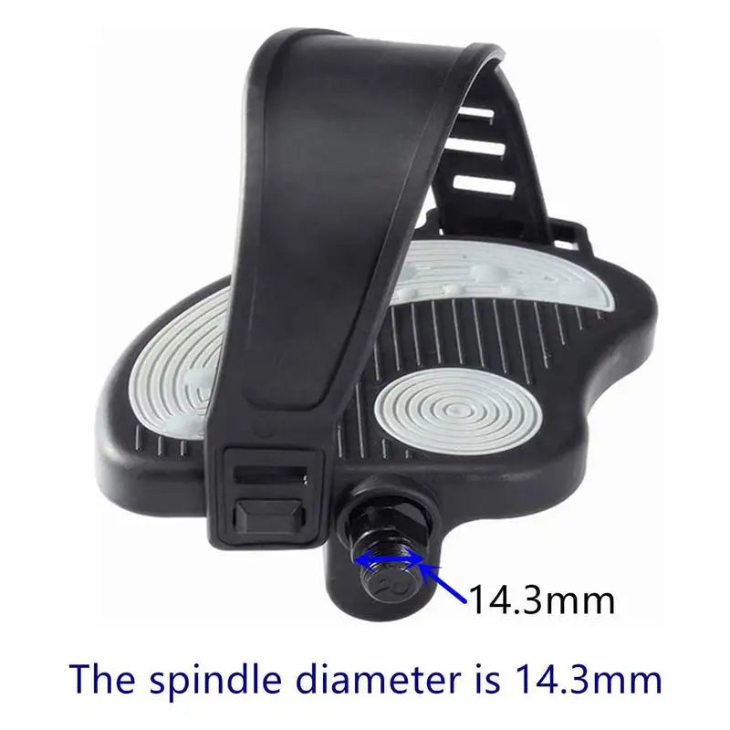 Exercise Bike Pedals 9/16 Universal Bike Pedal With Straps Spin Exercise Bike Pedal Non-Slip For Leg Exercise Desk Pedal Bike