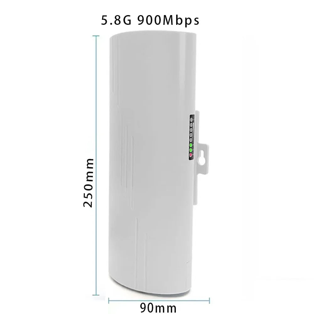 Huitenda Wireless WiFi Bridge 2.4GHz/5GHz Dual Band WiFi Extender Repeater Network Bridge Router 500m-5km Long Range Coverage
