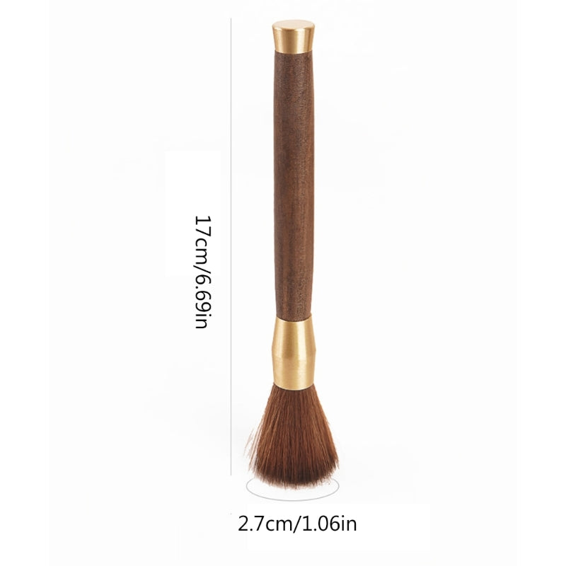 E5BB Elegant Wood Coffee Grinder Brush Kitchen Tool Coffee Accessories Coffee Powder Brush Coffee Cleaning Brush for Coffee
