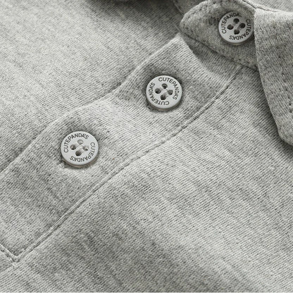 Ins Infant Babys Boys Polo Shirts Autumn Solid Long Sleeve Little Boy Sundershirt Casual Turn Down Collar Toddler Kids Boys Tops