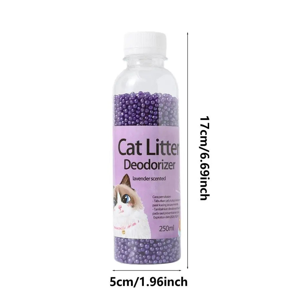 250ml Cat Litter Deodorant Beads For Kitten Toilet Artifact Pet Odor Activated Carbon Absorbs Cat Sand Stink Cleaning Supplies