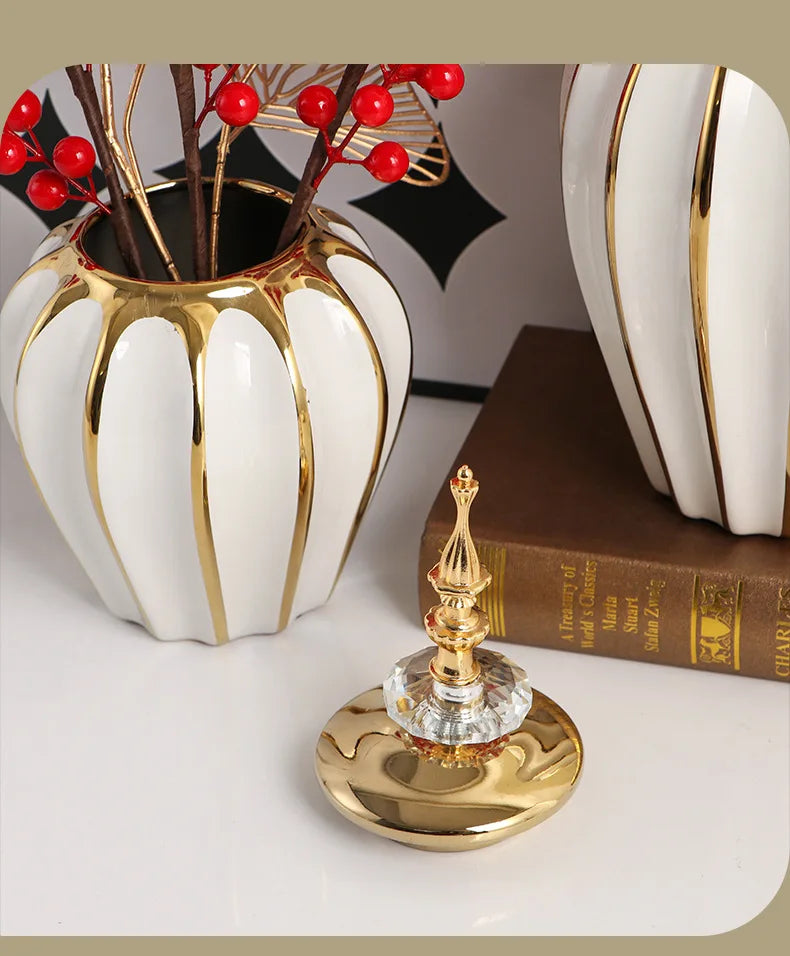 General's Universal Jars Storage Jar Light Luxury Ceramic Vase Craft Ornaments Middle Eastern Home Decor and Decor Items Bottles