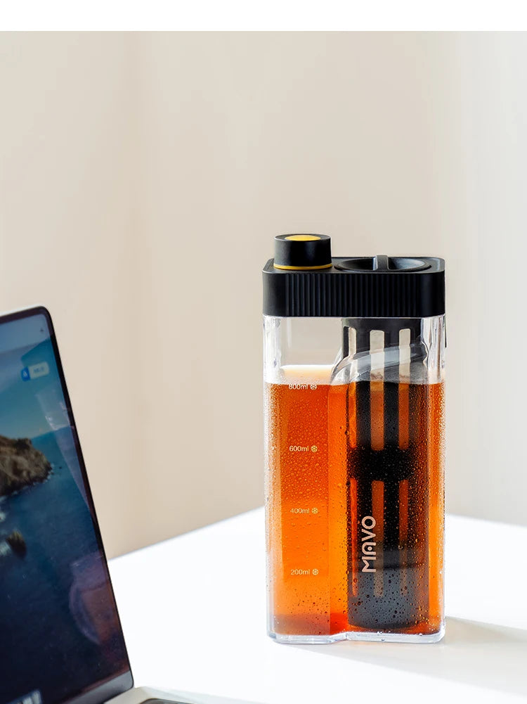 MAVO Manual Cold Brewer 800ml Ice Coffee Maker Cold Brew Coffee Pot Iced Coffee Brewer Coffee brewing kit Cold brew coffee maker