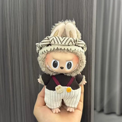 Labubu Doll Costume Set 15-17cm Cartoon Cute Dressing Up, Climbing Clothes Skirt Labubu Costume Accessories Replacement Props