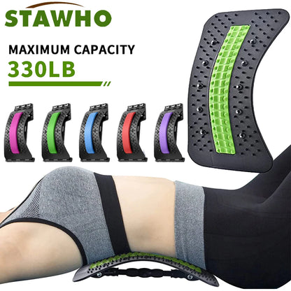 Back Stretcher,6th Generation Upgraded Back Massager,Back Cracker for Lower Back PainRelief Lumbar Support,with Magnetic Massage