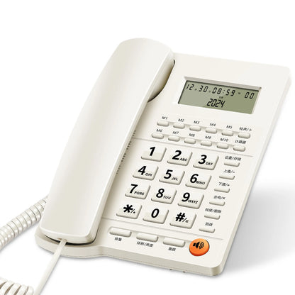 Desk Corded Telephone With Display Home Fixed Landline Phone quick dialing hands-free etc for Home Hotel Office Restaurant