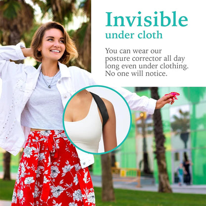 1PCS Back Brace Posture Corrector for Upper & Lower Back Pain Relief - Adjustable, Unisex, Clavicle Support, Improves Posture