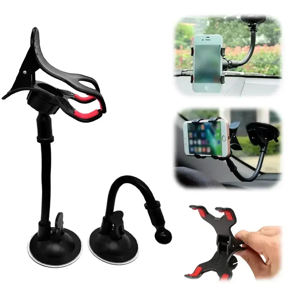 1PC Car Phone Holder Windshield Holder For Phone In Car Support Mobile Phone GPS Mount Desk Table Cell Mobile Phone Holder Stand