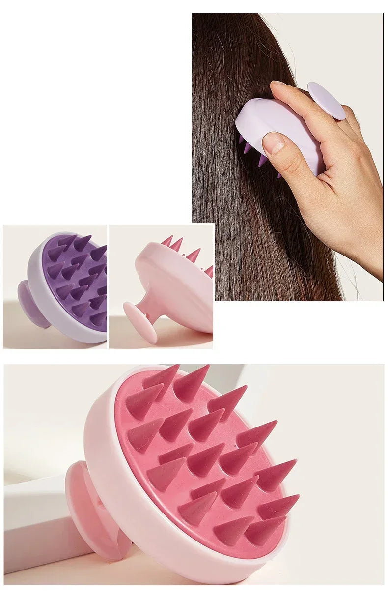 Scalp Hair Massager Head  Massage  Brush Can relieve headaches Silicone massage brush