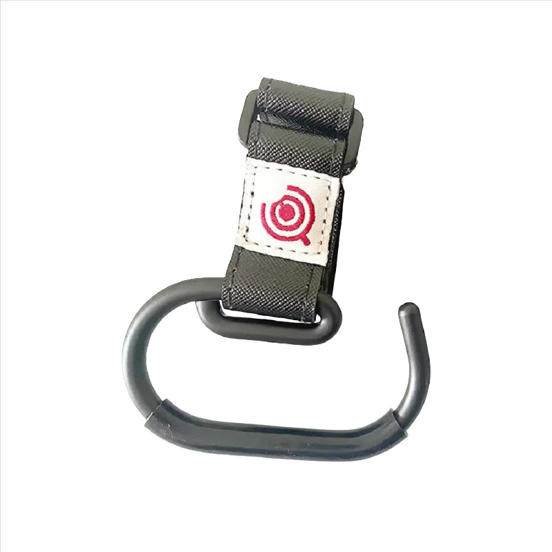 Diaper Bag Hanger PU Baby Bag Stroller Hook Pram 360° Rotatable Cart Organizer Clips Portable Hook Stroller Hanger Accessories