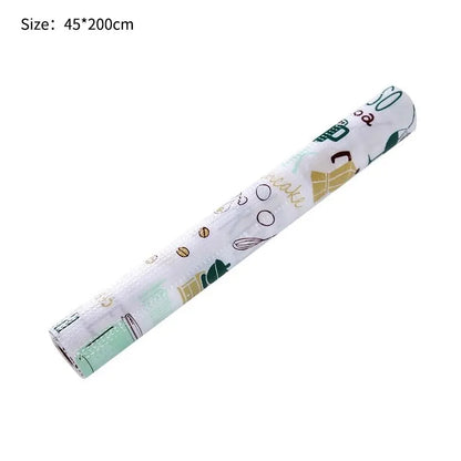 1 Roll Can Cut Table Mat Drawers Cabinet Shelf Liners Cartoon Cupboard Placemat Waterproof Oil Thickened Kitchen Stickers