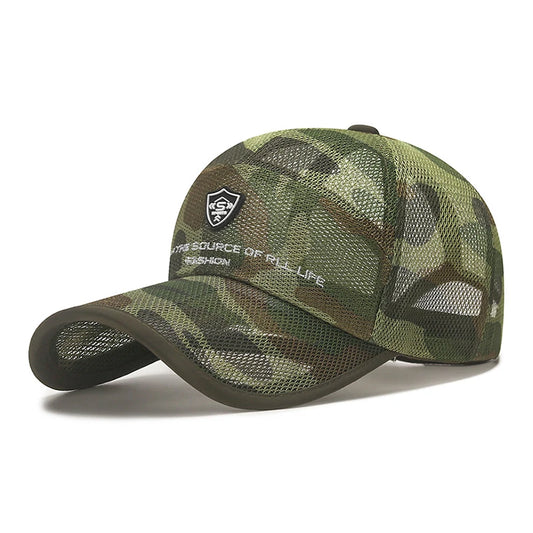 Outdoor Camouflage Mesh Baseball Cap Men Cap Summer Unisex Men And Women Camo Baseball Cap Trucker Hat Casquett