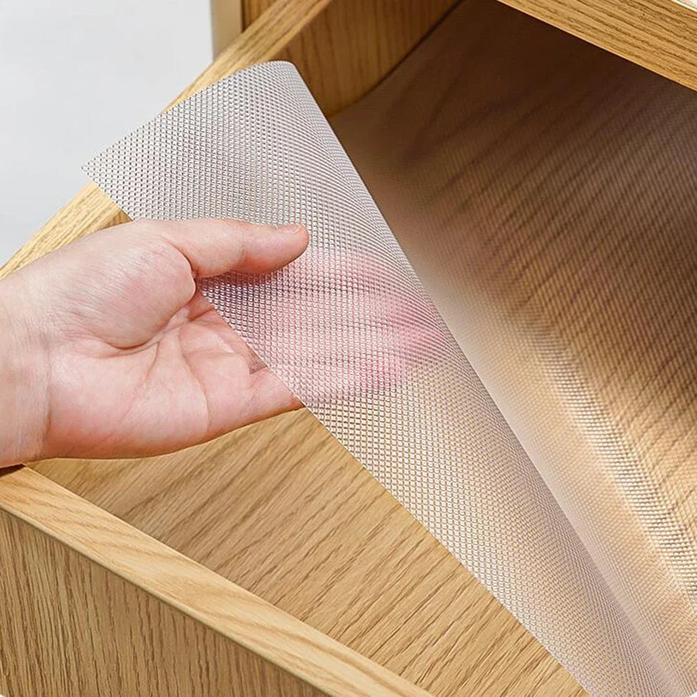 1 Roll, 30x100cm Waterproof Non-Slip Plastic Shelf Liner Roll, Multipurpose Cabinet Drawer Mat Liner for Kitchen, Fridge, Table