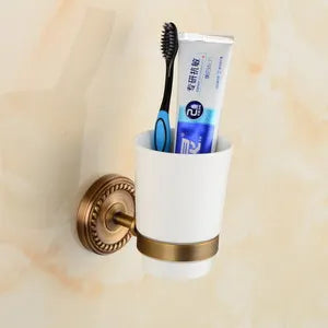 . Solid Brass Bathroom Accessories Set,Robe hook,Paper Holder,Towel Bar,Soap Basket,Bathroom Fitting Sets