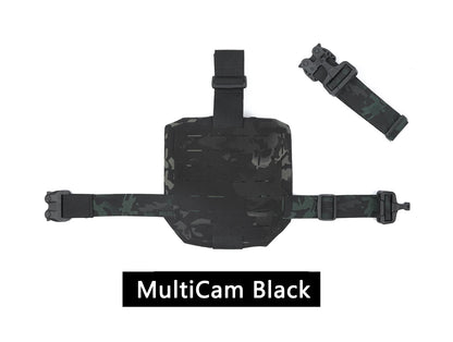 Tactical Leg Holster Magazine Pouch Hunting Airsoft Plate Carrier Molle Drop Platform Thigh Protector Glock Camping Outdoor Spor