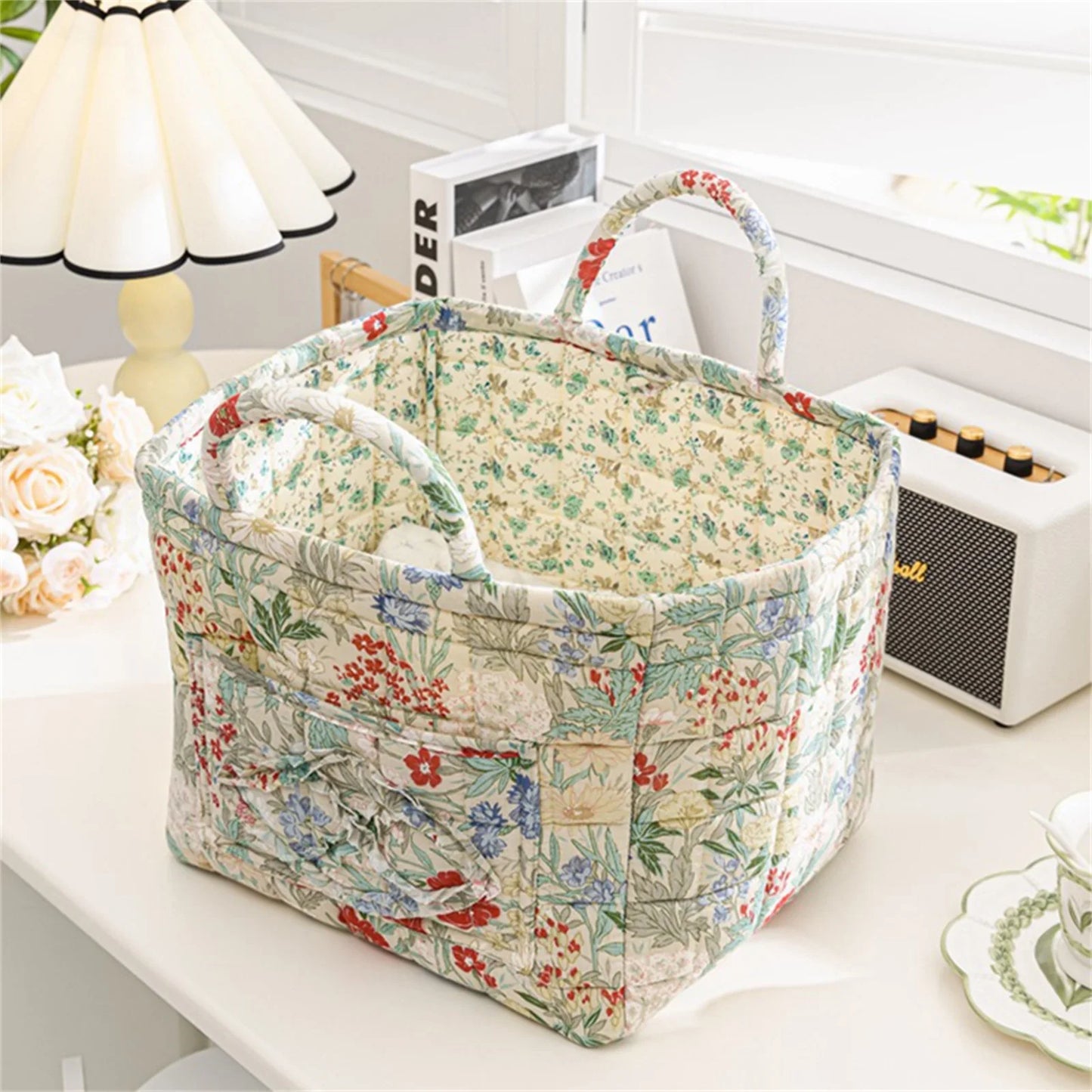 Large Capacity Fabric Storage Baskets Laundry Baskets with Easy Carry Handles Laundry Hampers