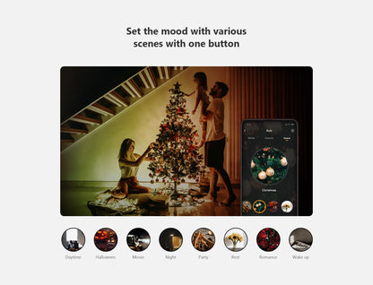 Imou B5（E26/E27）B22 Smart Light Bulb Control Lamp Base Dimmable Light Led Lamp Bombilla Colorful Changing 9W Function color