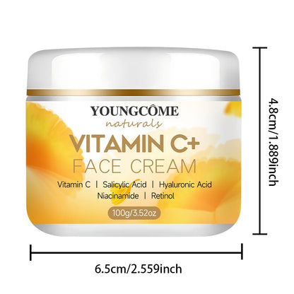 YOUNGCOMEN Vitamin C Face cream Retinol Moisturizing Firming Hyaluronic Lightening Repairing Smooth Skincare Whitening Creams