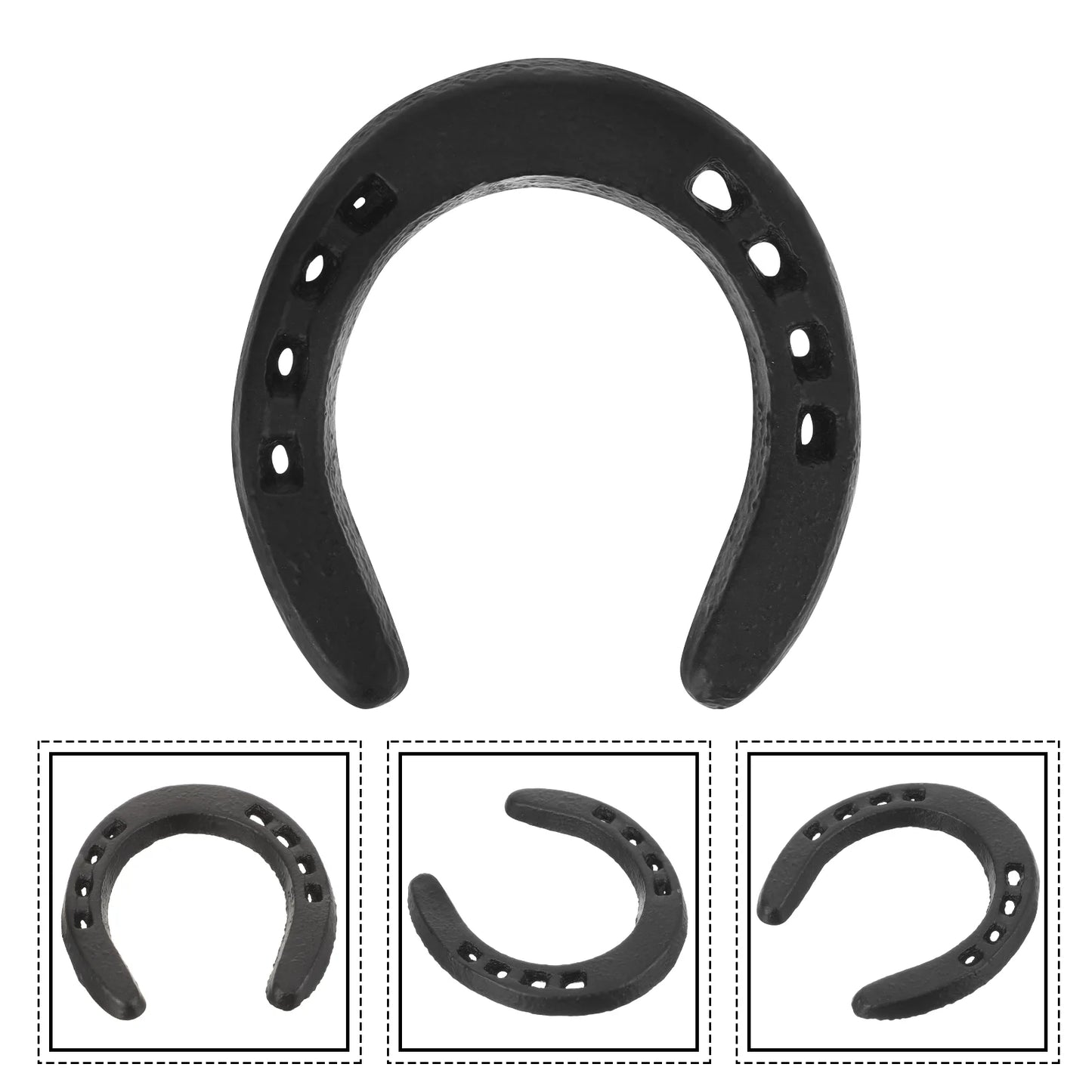 Large Decorative Horseshoes Cast Iron Horseshoe Wall Hanging Metal Wall Sculpture Horseshoe Shaped Decorations Iron Figurines