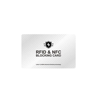 RFID Blocking Card 1 Pack Debit Credit Card Protector Anti-Theft Contactless NFC Blocker Entire Wallet Protection
