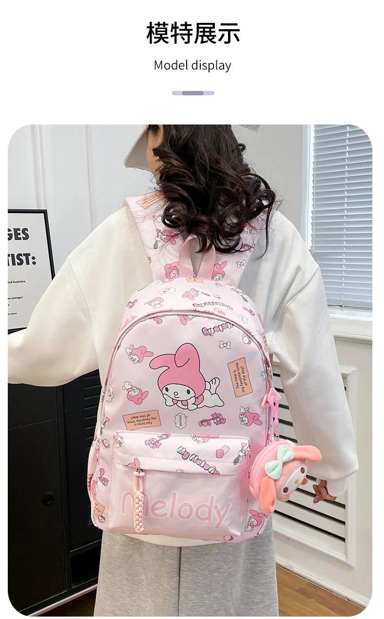 New style trendy student schoolbag cartoon print cute large capacity backpack fashionable middle school student backpack