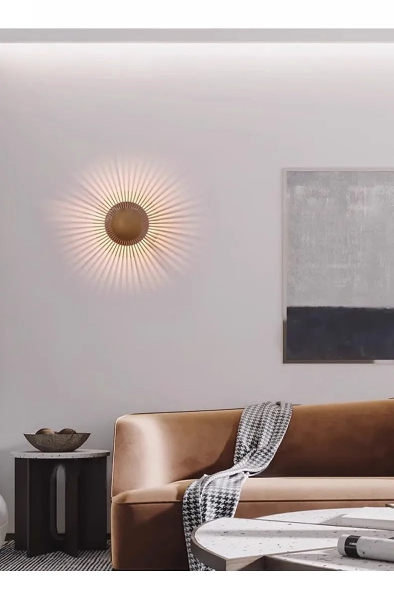 Modern Minimalist Atmosphere Small Wall Lamp LED Aluminum Art Decorative Wall Mounted Living Bedroom Bedside Background Hotel