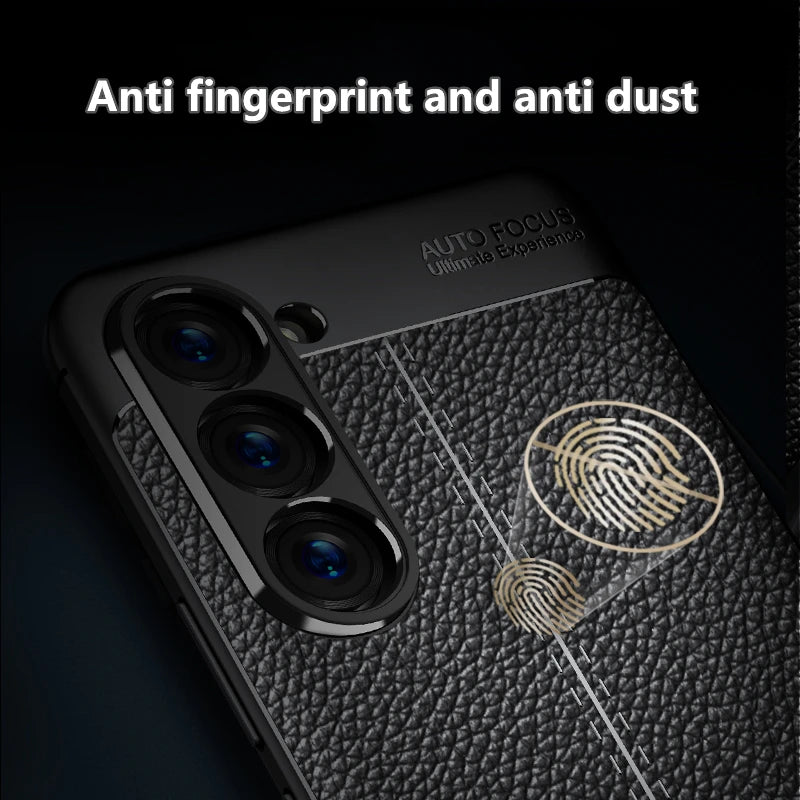For Cover Samsung Galaxy S24 Case Samsung S24 S 24 Plus Ultra Capas New Shockproof TPU Phone Bumper Leather Fundas Samsung S24
