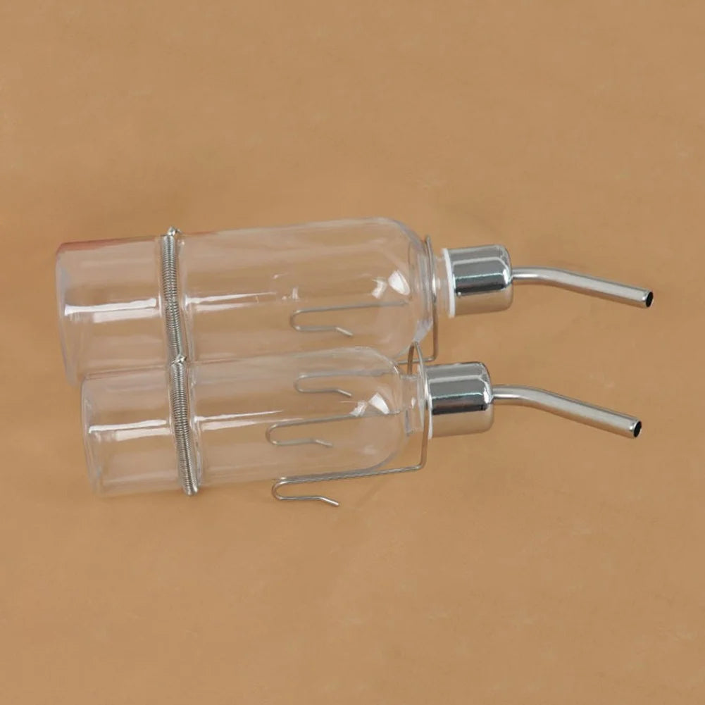 Water Bottles for Rabbit Ferret Small Bird Guinea Pigs Rats Hamster Cage Hanging Liquid Feeder for Small Animals Puppy 180/350ML