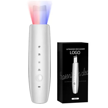 Home Use Ultrasonic Skin Scrubber Blackhead Remover Tool for Face Pore Cleaner with 2 Modes Waterproof Facials Skin Care Product