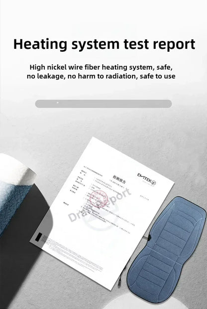 Heated Car Seat Cover Car Heating Cushion Winter Heated Seats Car Seat Warmer 12V Seat Cushion For Back And Seat