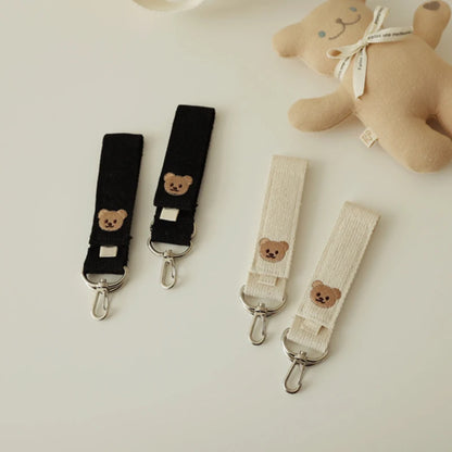 2Pcs Bear Baby Stroller Hooks Multifunction Hook for Baby Carriage Pram Baby Stroller Accessories