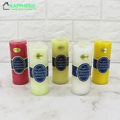 Flameless Pillar Candles Black Red Yellow Scented Candles Large Soy Wax Prayer Church Candles Aromatherapy