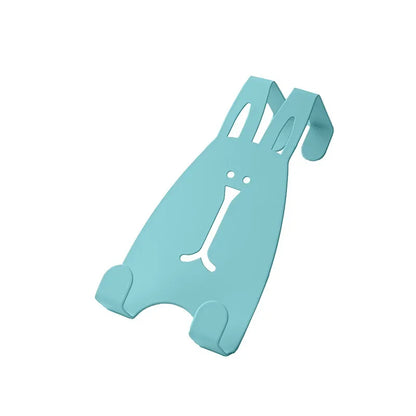 Hooks Cartoon Rabbit Door Back Hook Punch Cupboard Rear Hanger Bedroom Kitchen Wardrobe Wall Hanger Home Storage Shelf Coat Hook