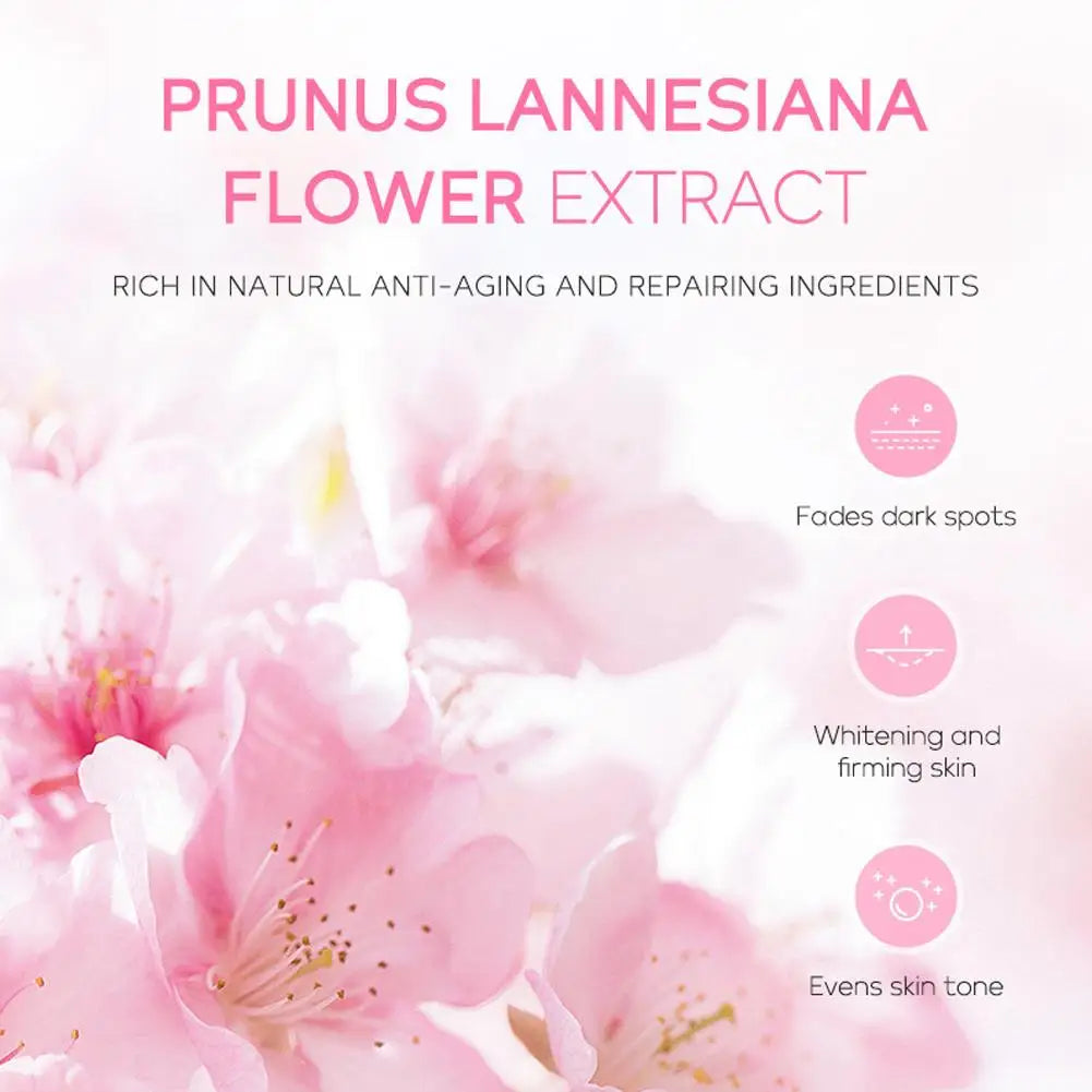 Sakura Skin Care Set facial Cleanser,Serum,Toner,Sunscreen,facial cream Beauty skin care For Women Gifts Routine Travel Kit