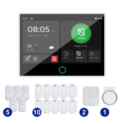 G74 Smart Home Alarma Para Hogar Tuya Alarme Smart Security Protection Casa Inteligente Alexa Home Security System