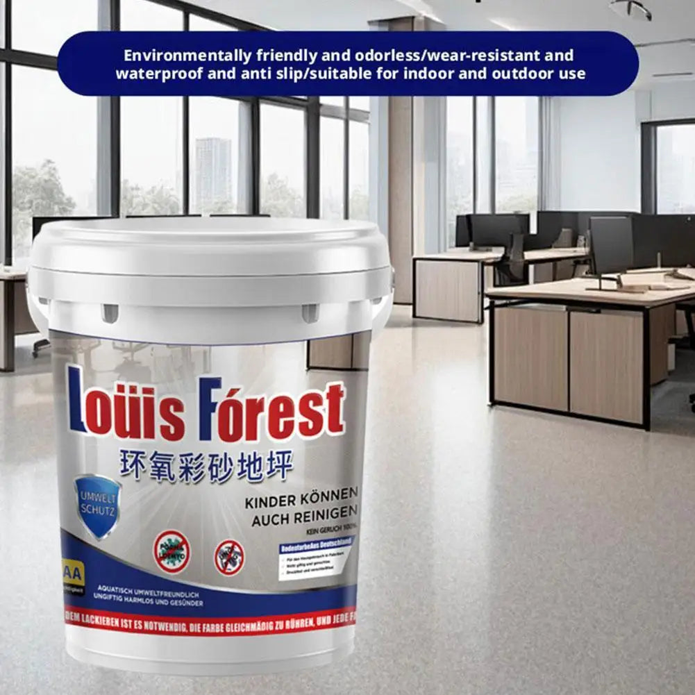 High-Gloss Marble Effect Epoxy Floor Coating, Louis Floor Floor Paint, Paint, Forest Epoxy Paint, Floor Garage Waterproof P1W1