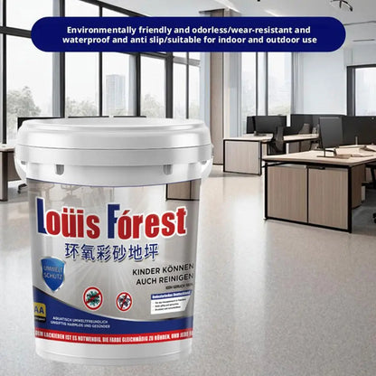 High-Gloss Marble Effect Epoxy Floor Coating, Louis Floor Floor Paint, Paint, Forest Epoxy Paint, Floor Garage Waterproof P1W1