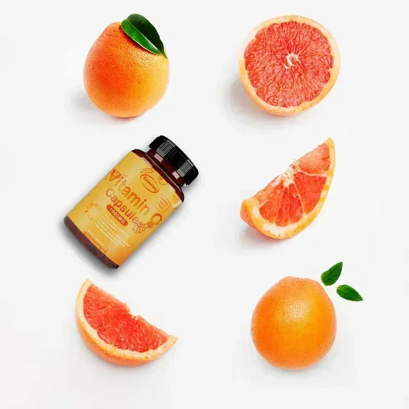 Vitamin C Capsules 1000mg - Supports Dental and Skin Health, Improves Immunity, Prevents Cancer, Antioxidant