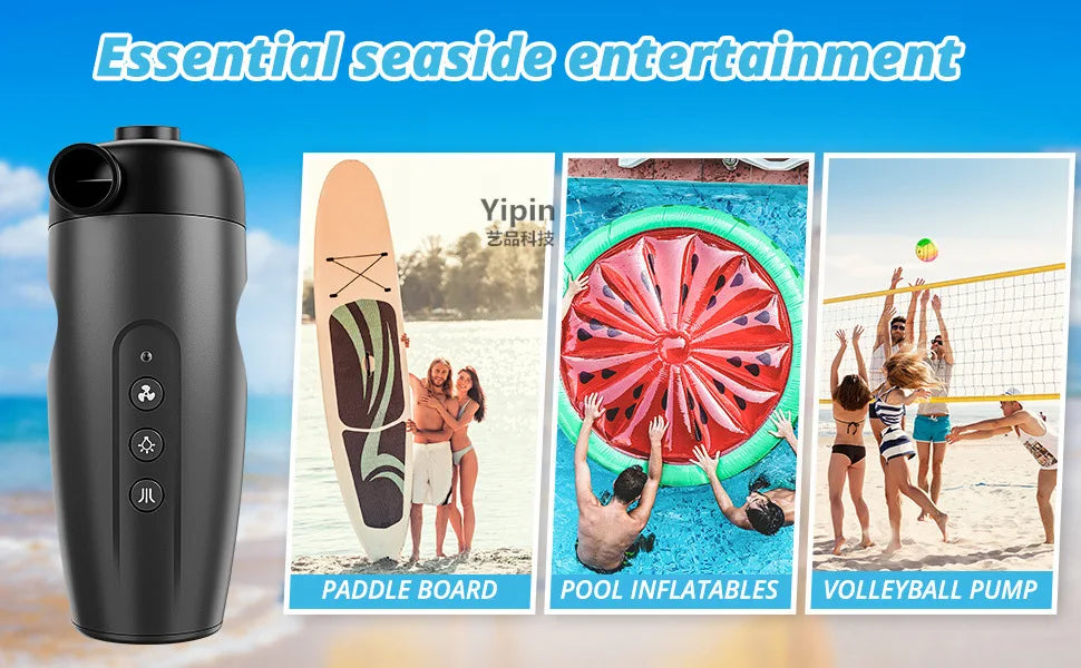 Electric Air Pumps Wireless Inflator Plastic Rechargeable for Camping Gear Paddle Board Pool Toys Tire Quick Inflation